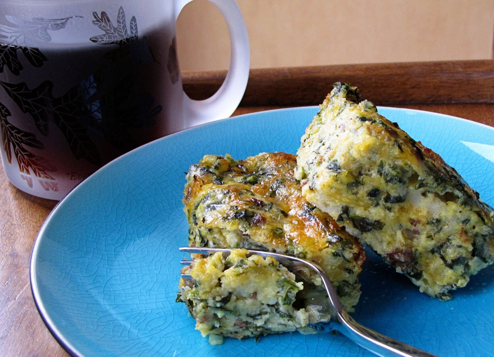 simple spicy sausage egg bake Sweet Anna's